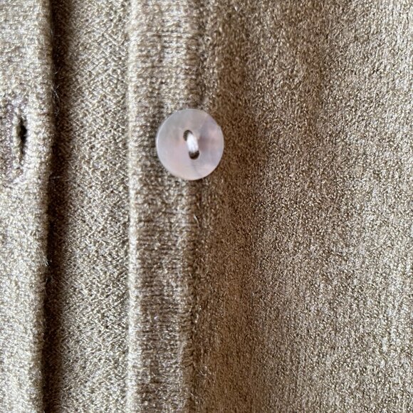 Vintage Sage Green 3/4 Sleeve Cardigan Medium - Picture 3 of 4